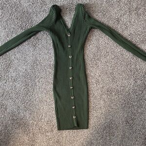 Hera Collection Forest Green Long Sleeve Dress